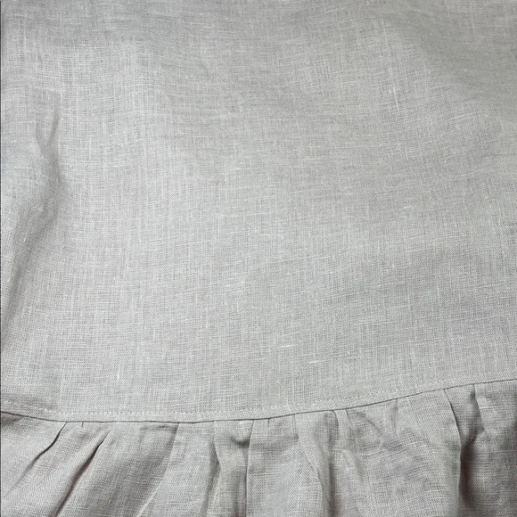 Crown Linen Designs Light Pink 100% Linen Sun Dress With Pockets Sz L/ XL - Picture 10 of 13